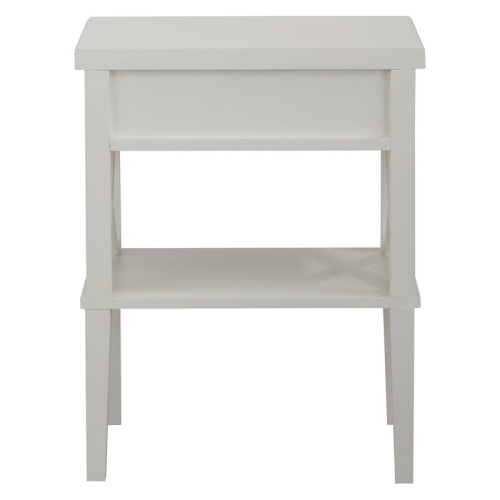 Comfort Pointe Marta Wood Nightstand in White