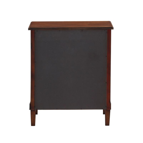Cambridge Brown Wood 3-Drawer Nightstand