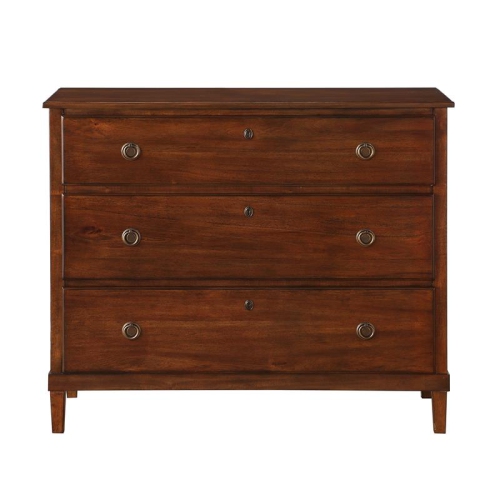 Cambridge Brown Wood 3-Drawer Dresser