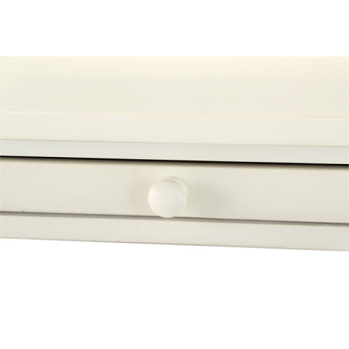 Averly Antique White Wood Nightstand