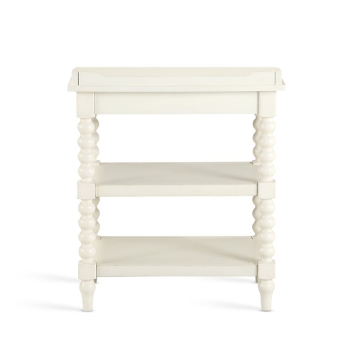 Averly Antique White Wood Nightstand