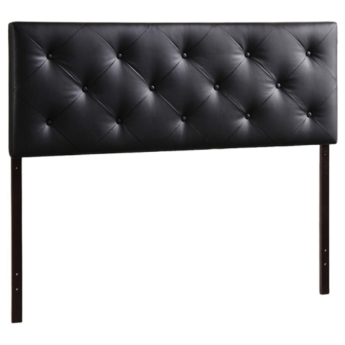 Baxton Studio Baltimore Faux Leather Tufted King Panel Headboard