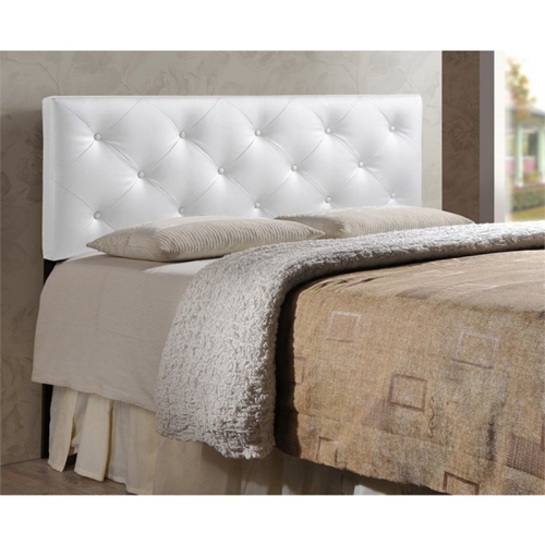 Baxton Studio Baltimore Faux Leather Tufted King Panel Headboard