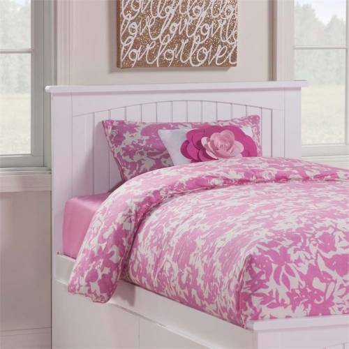 Leo & Lacey Twin Panel Headboard in White