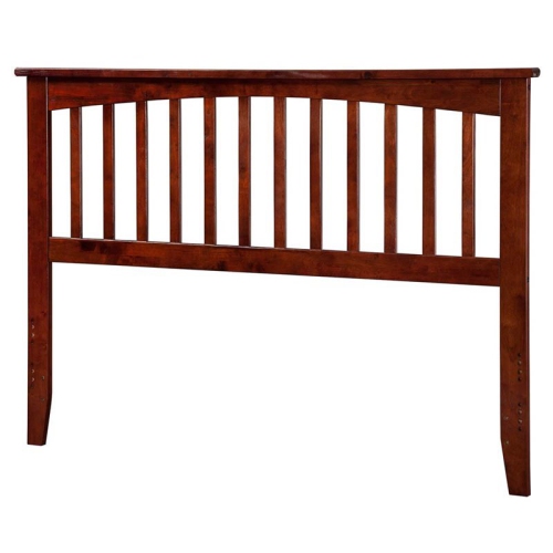 LEO & LACEY  King Spindle Headboard In Walnut