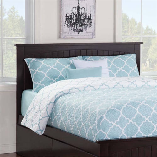 Leo & Lacey Full Panel Headboard in Espresso