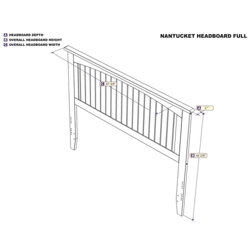 Leo & Lacey Full Panel Headboard in Espresso