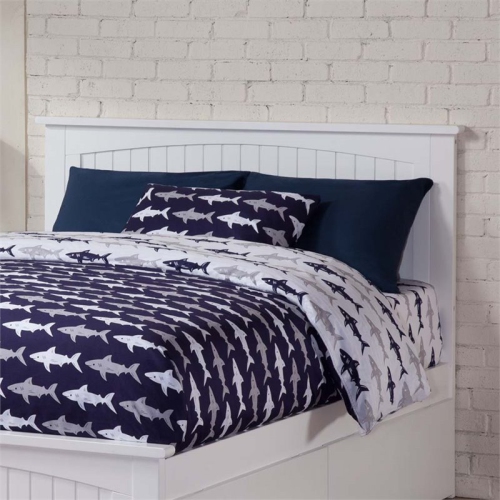 Leo & Lacey Full Panel Headboard in White