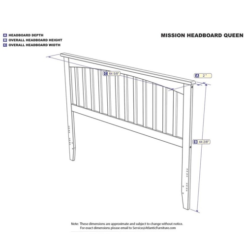 Leo & Lacey Queen Spindle Headboard in White