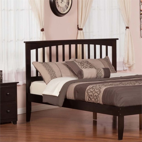 Leo & Lacey Queen Spindle Headboard in Espresso