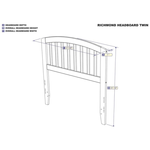 Leo & Lacey Twin Spindle Headboard in White