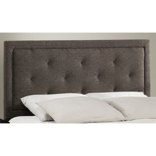 ATLIN DESIGNS  Fabric Upholstered Full Panel Headboard In Black