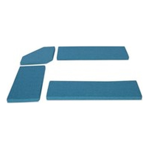 Ensemble de coussins en Nook transitionnels en tissu Riverbay Furniture, bleu rétro