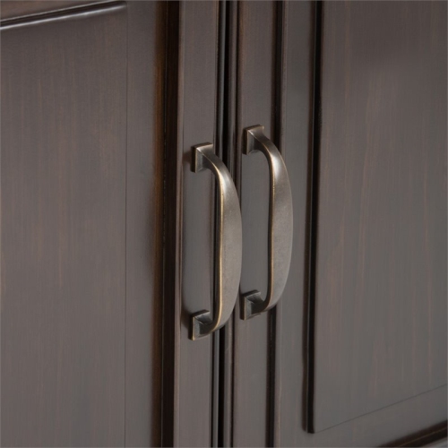 Meuble de rangement d’entrée traditionnel en bois d’Atlin Designs, brun marron