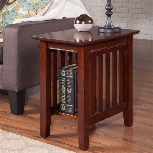 Leo & Lacey Chair Side Table in Walnut