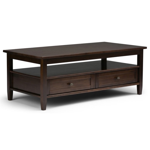 ATLIN DESIGNS  2-Drawers Coffee Table In Tobacco In Brown