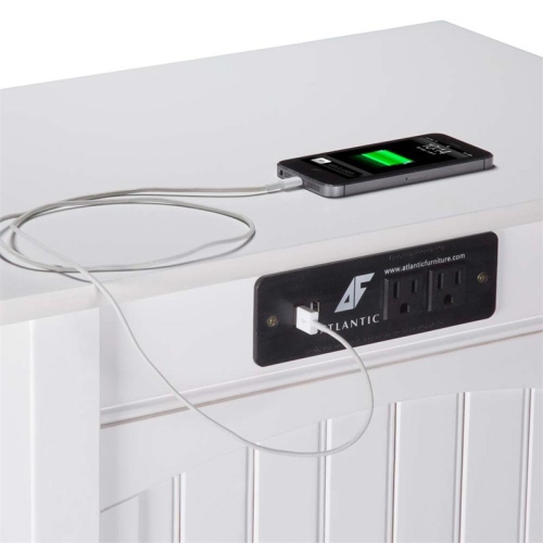 Leo & Lacey Charger Chair Side Table in White