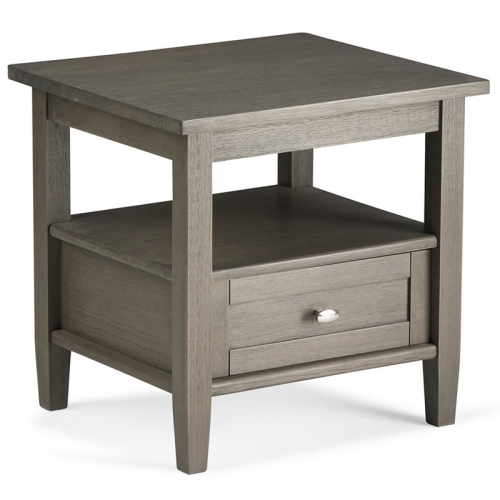 ATLIN DESIGNS  End Table In Farmhouse Gray