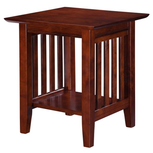 LEO & LACEY  End Table In Walnut