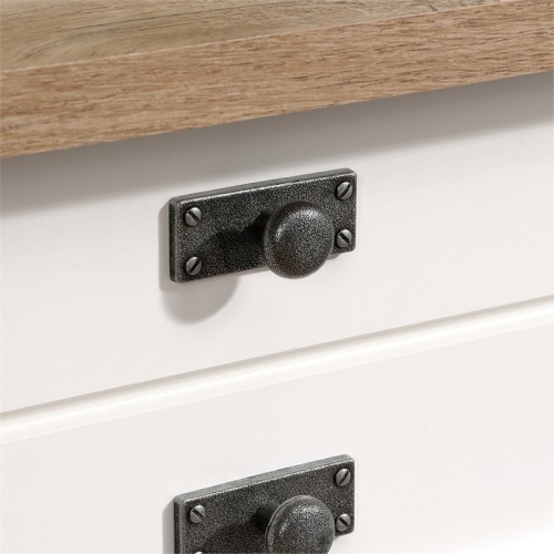 3 Piece Bedroom Set with Dresser Chest and Nightstand in Soft White