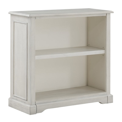 OSP HOME FURNISHINGS  Country Meadows 2-Shelf Engineered Wood Bookcase In Antique In White