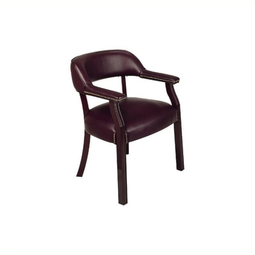 SCRANTON & CO  Traditional Guest Chair In Oxblood