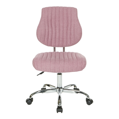 Sunnydale Office Chair in Orchid Purple Fabric with Chrome Base