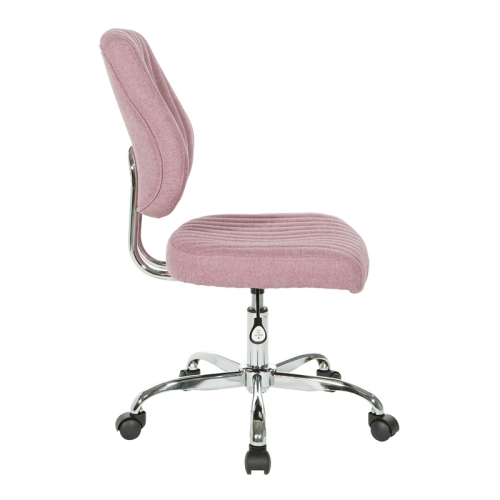 Sunnydale Office Chair in Orchid Purple Fabric with Chrome Base