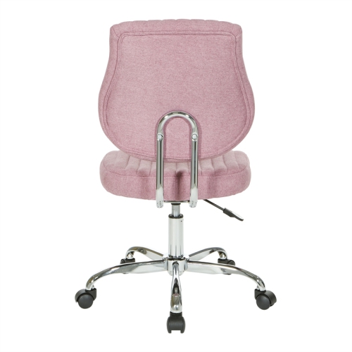 Sunnydale Office Chair in Orchid Purple Fabric with Chrome Base