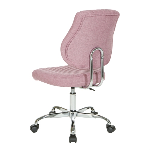 Sunnydale Office Chair in Orchid Purple Fabric with Chrome Base