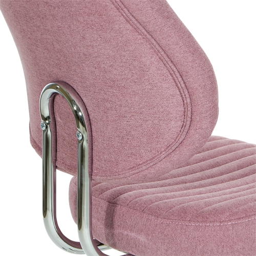 Sunnydale Office Chair in Orchid Purple Fabric with Chrome Base