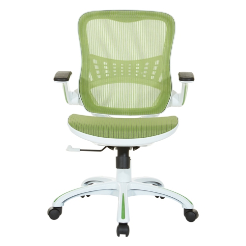 Riley Office Chair with Green Fabric Mesh