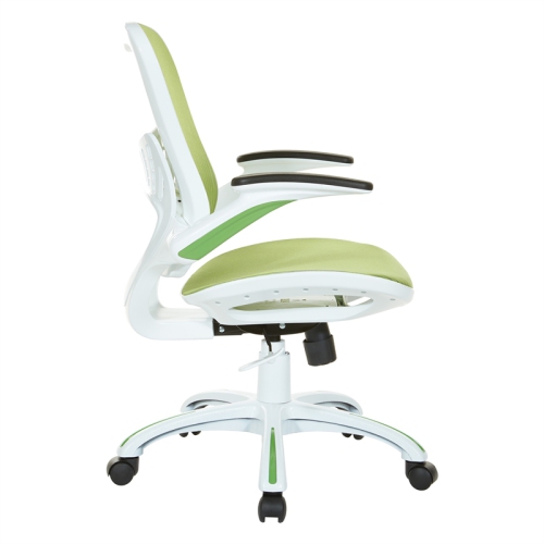 Riley Office Chair with Green Fabric Mesh