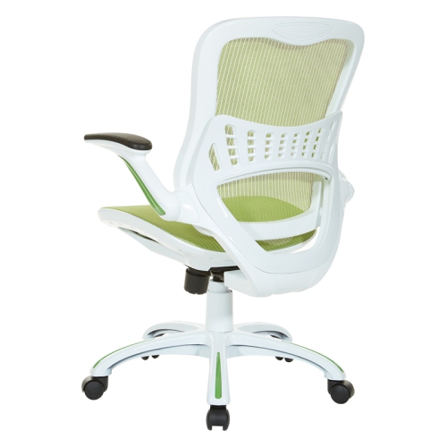 Riley Office Chair with Green Fabric Mesh