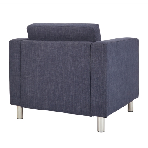 OSP Home Furnishings Pacific Armchair In Navy Fabric