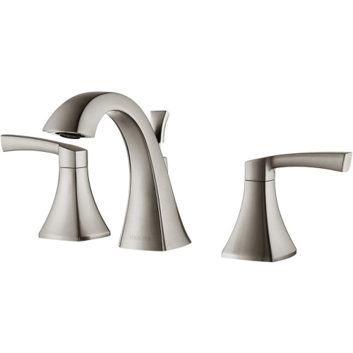 VINNOVA  Abbie 8" Two Handle Widespread Bathroom Faucet In Nickel