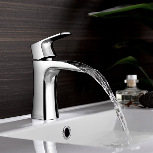 Vinnova Alessandra Single Lever Vessel Bathroom Faucet in Chrome