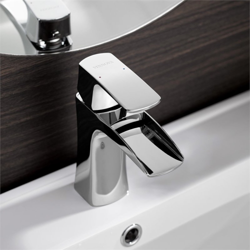 Vinnova Alessandra Single Lever Vessel Bathroom Faucet in Chrome