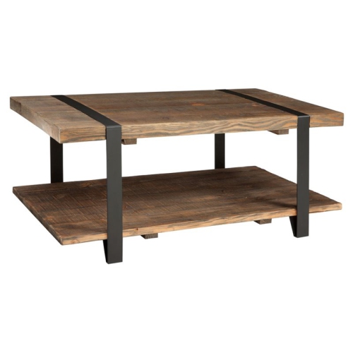 ALATERRE FURNITURE  Modesto 42" Reclaimed Natural Wood Coffee Table