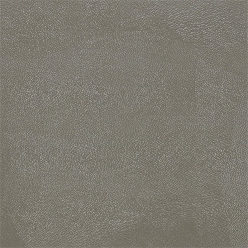 Wallstreet Ottoman Modular Component with Chrome Base in Smoke Gray Faux Leather