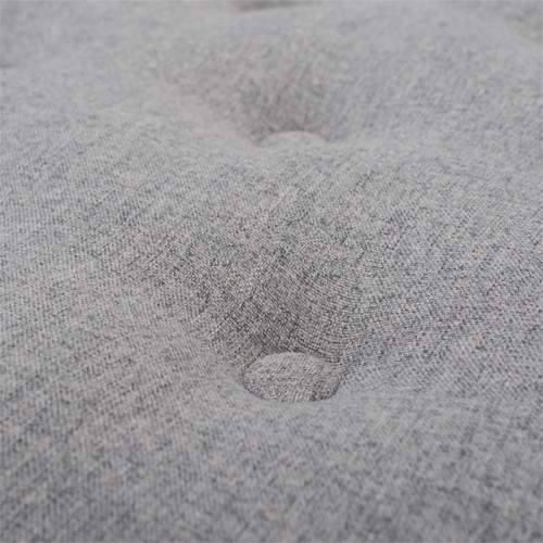 Yolanda Tufted Decorative Round Ottoman Light Grey