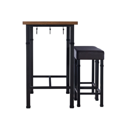 Riverbay Furniture 3 Piece Pub Set in Black