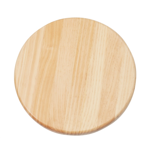 NPS 6800 Series 19-25" Height Adjustable Swivel Wood Stool in Black/Oak