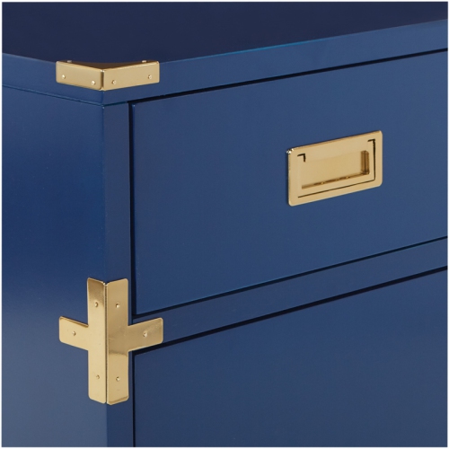 Wellington 2 Drawer File Cabinet in Lapis Blue Fully Assembled