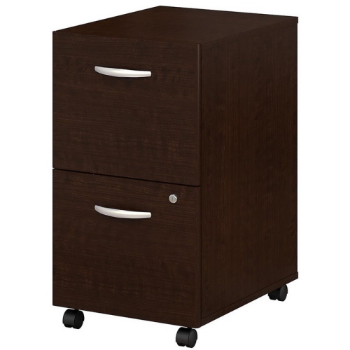 Scranton & Co Mobile Pedestal in Mocha Cherry