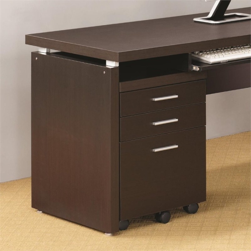 STONECROFT FURNITURE  Stonecroft Ashbury 3 Drawer Mobile File Cabinet In Cappuccino