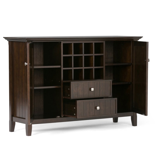 Atlin Designs Sideboard and Wine Rack in Tobacco Brown