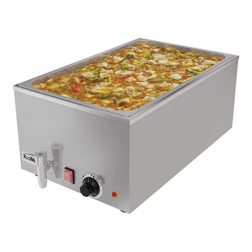 KOOLMORE  Cfw-1T Bain Marie Countertop Stainless Steel Food Warmer In In Silver