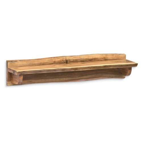 ALATERRE FURNITURE  Alpine Natural Live Edge Wood 36" Mantel Shelf