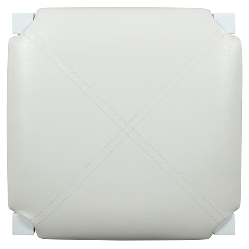 Riverbay Furniture 25" Backless Wood Counter Stools in White